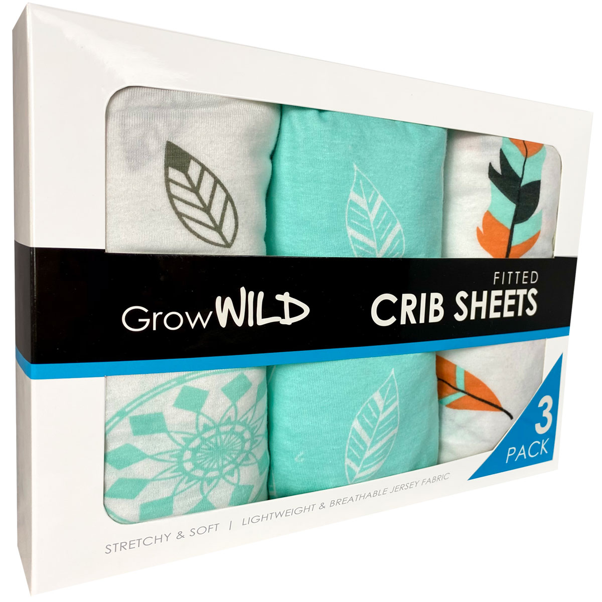 Teal crib sheets for boy or girl
