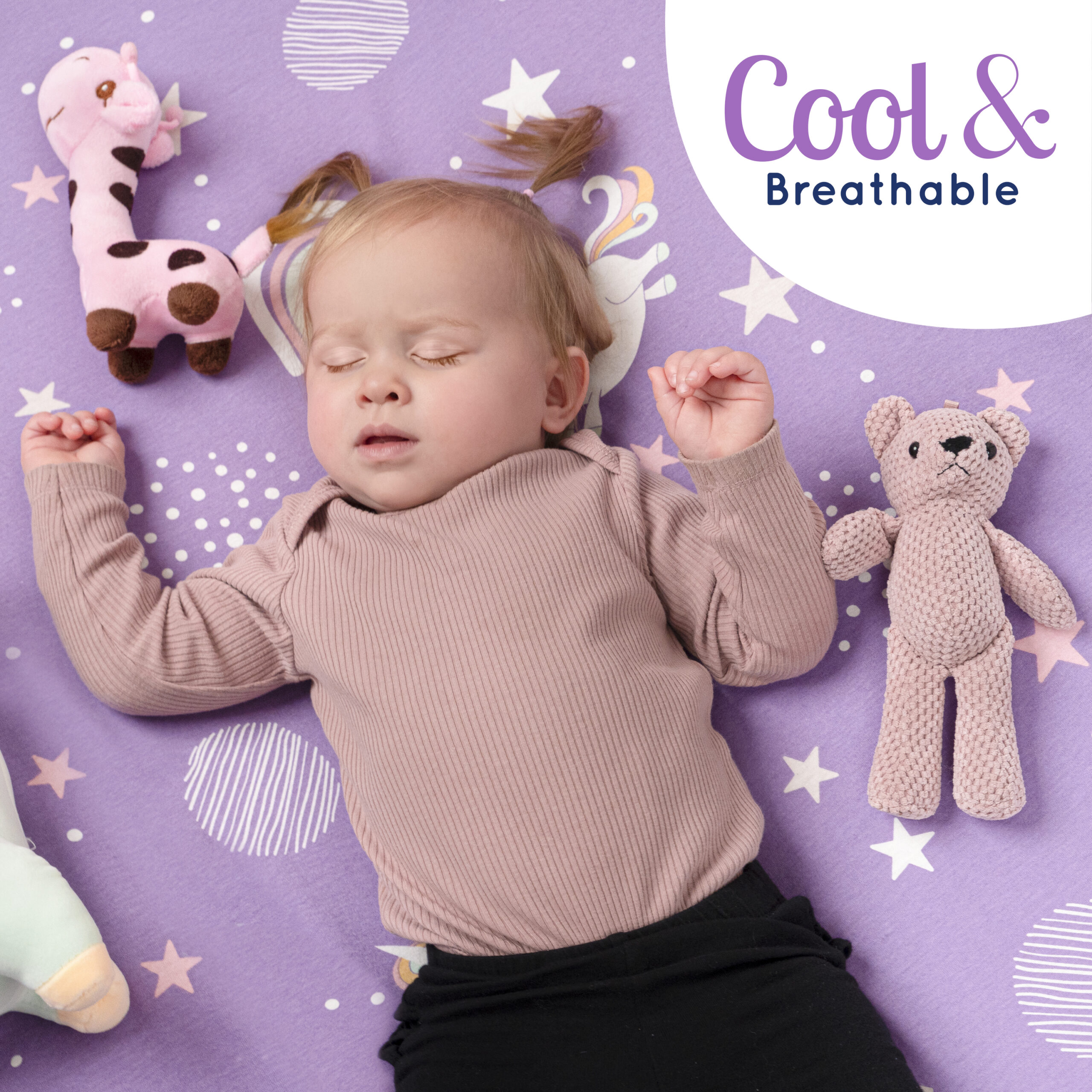 Unicorn Crib Sheets For Girl Grow Wild
